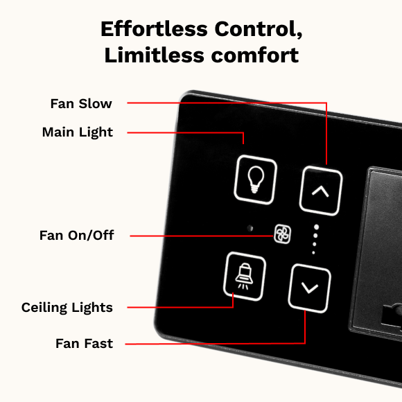 2 Switch+ FAN+Socket