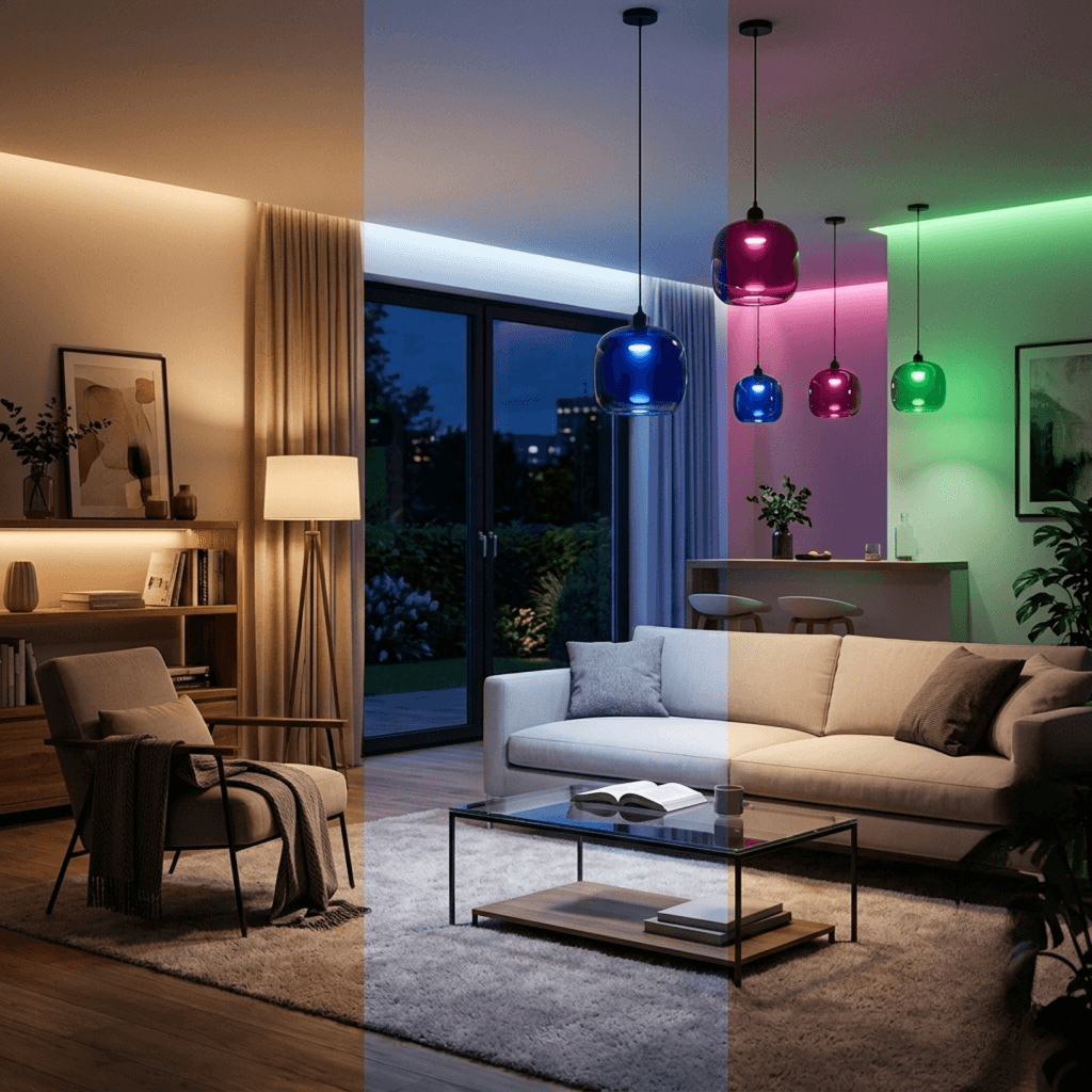 Smart Lighting for Modern Homes: Dimmable, Tunable White, RGB & Mood-Based Lighting Explained
