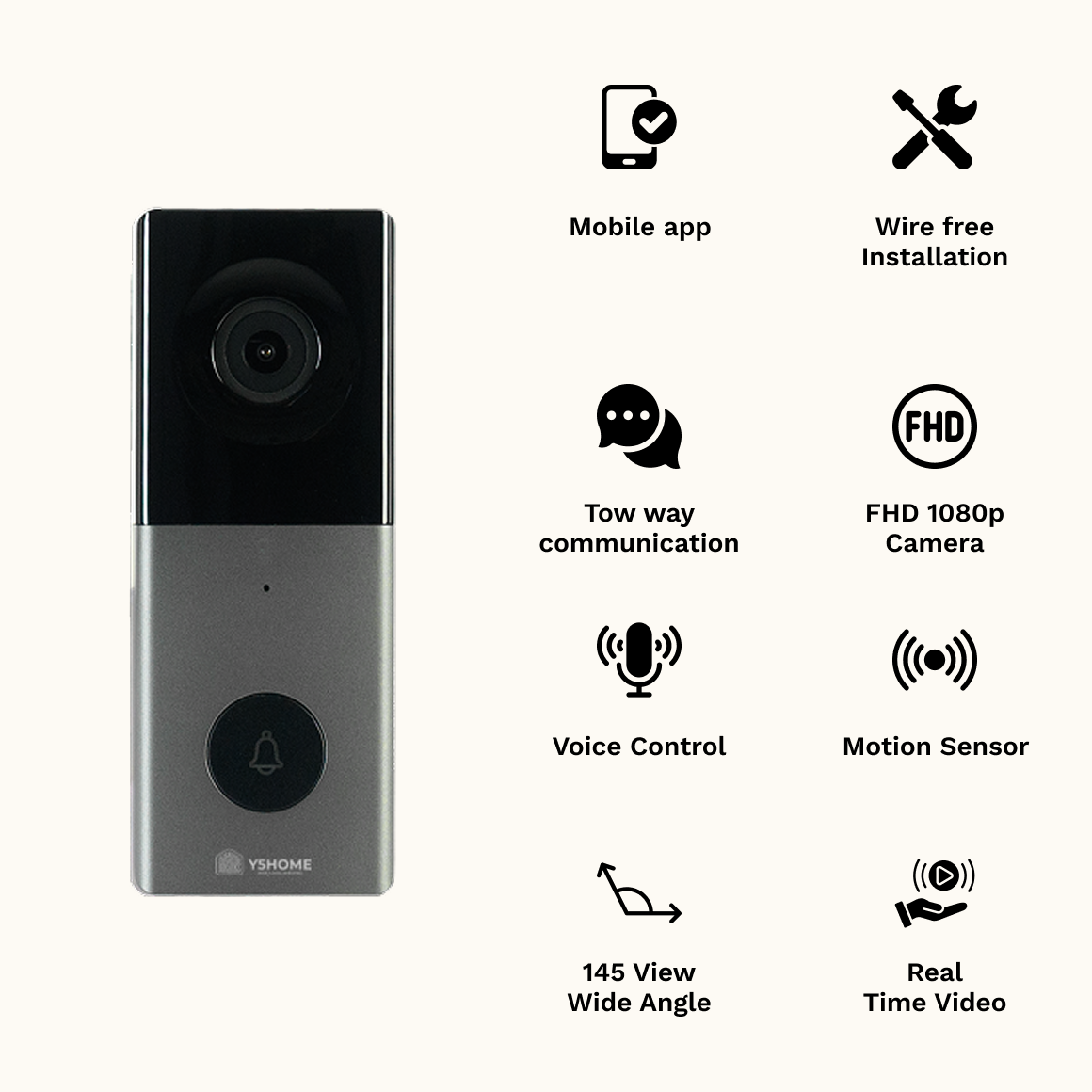 Video Doorbell Phone Camera - Classic