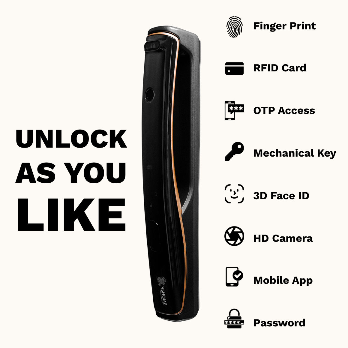 Digital Door Lock - Premium